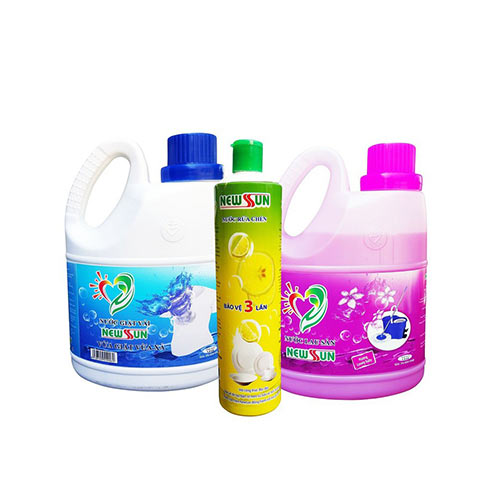 Combo NewSun: Rửa chén 800ml + Nước giặt 1,5L + Lau sàn 1,5L